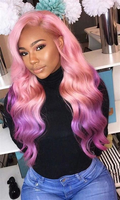 pink wavy wig|pink wig black girl.